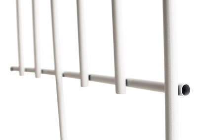 Set de 2 rejas para jardín Elisa Blanco