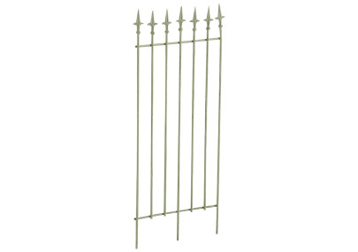 Set de 2 rejas para jardín Elisa Verde antiguo