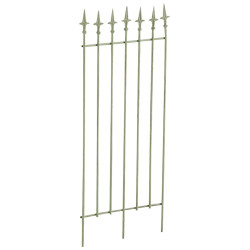 Set de 2 rejas para jardín Elisa Verde antiguo