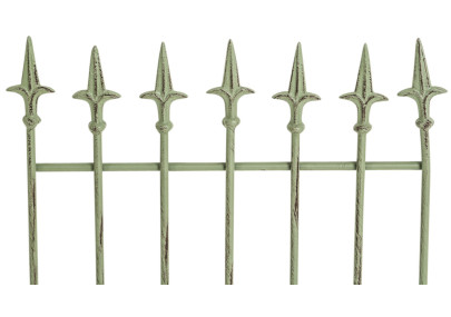 Set de 2 rejas para jardín Elisa Verde antiguo