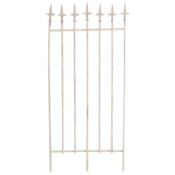 Set de 2 rejas para jardín Elisa Crema antiguo