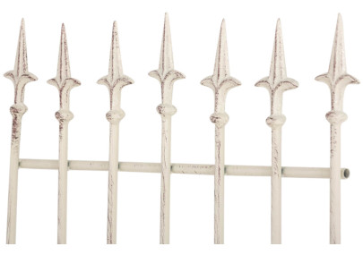 Set de 2 rejas para jardín Elisa Crema antiguo