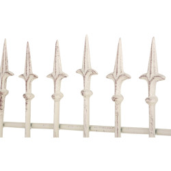 Set de 2 rejas para jardín Elisa Crema antiguo