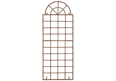 Set de 2 vallas metálicas viva para plantas trepadoras Marrón antiguo