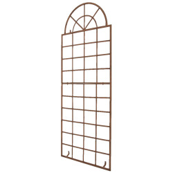 Set de 2 vallas metálicas viva para plantas trepadoras Marrón antiguo