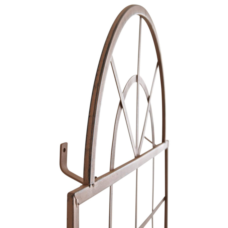 Set de 2 vallas metálicas viva para plantas trepadoras Marrón antiguo