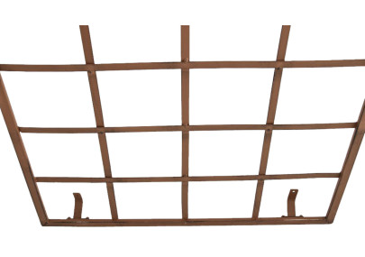 Set de 2 vallas metálicas viva para plantas trepadoras Marrón antiguo