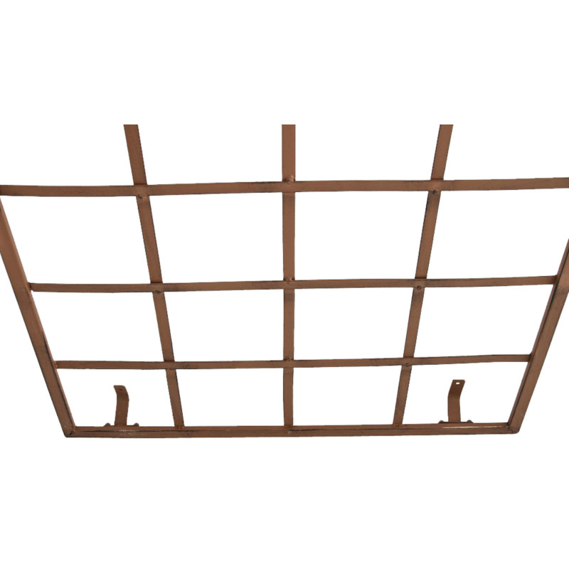 Set de 2 vallas metálicas viva para plantas trepadoras Marrón antiguo