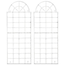 Ensemble de 2 treillis Viva blanc antique