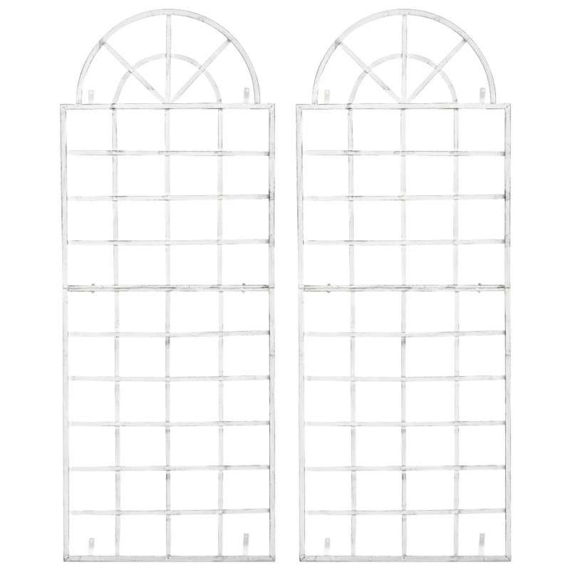 Ensemble de 2 treillis Viva blanc antique