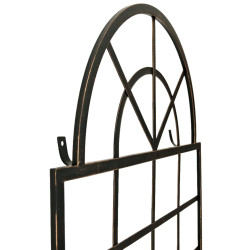 Set de 2 vallas metálicas viva para plantas trepadoras Bronce