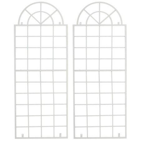 Ensemble de 2 treillis Viva blancs