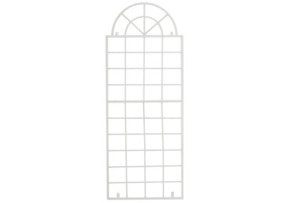 Set de 2 vallas metálicas viva para plantas trepadoras Blanco