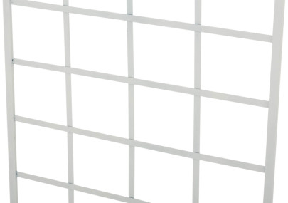 Set de 2 vallas metálicas viva para plantas trepadoras Blanco