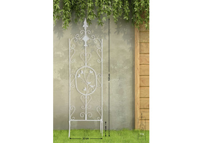 Lot de 2 treillis Burgus blanc antique