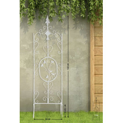 Set de 2 soportes para enredaderas Burgus Blanco antiguo