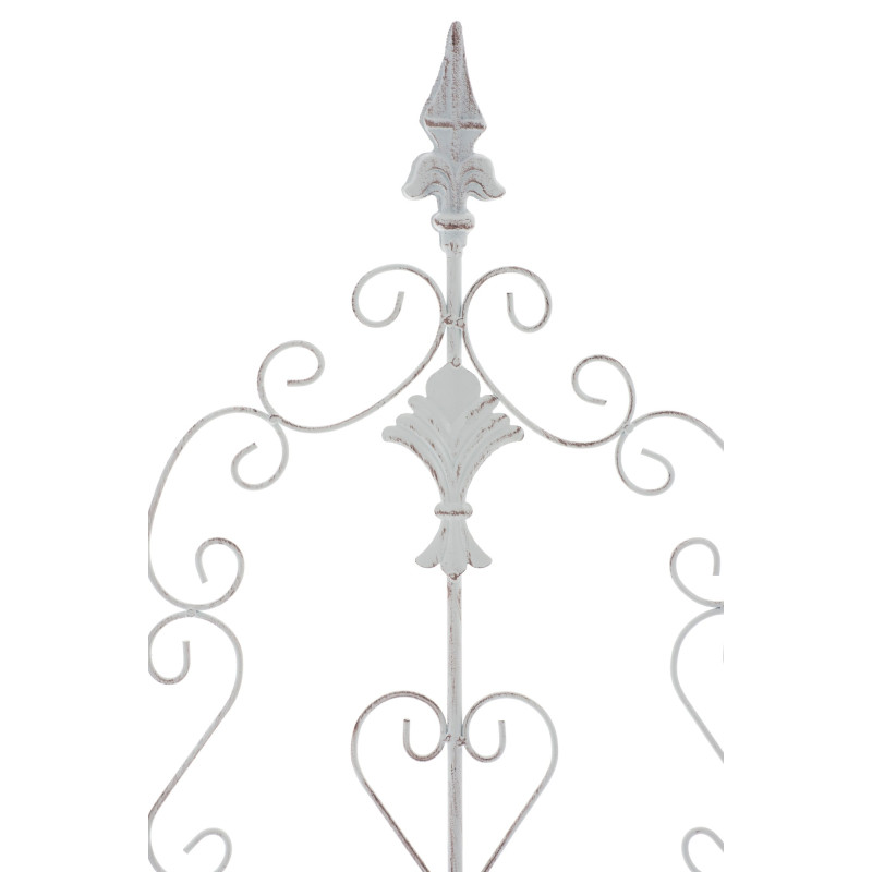 Set de 2 soportes para enredaderas Burgus Blanco antiguo