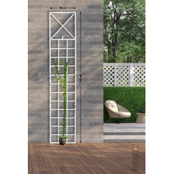 Ensemble de 2 treillis Trigo blanc antique