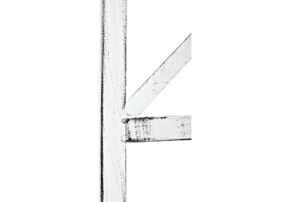 Ensemble de 2 treillis Trigo blanc antique