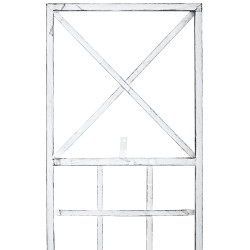 Set de 2 Rejas Trigo para plantas trepadoras Blanco antiguo