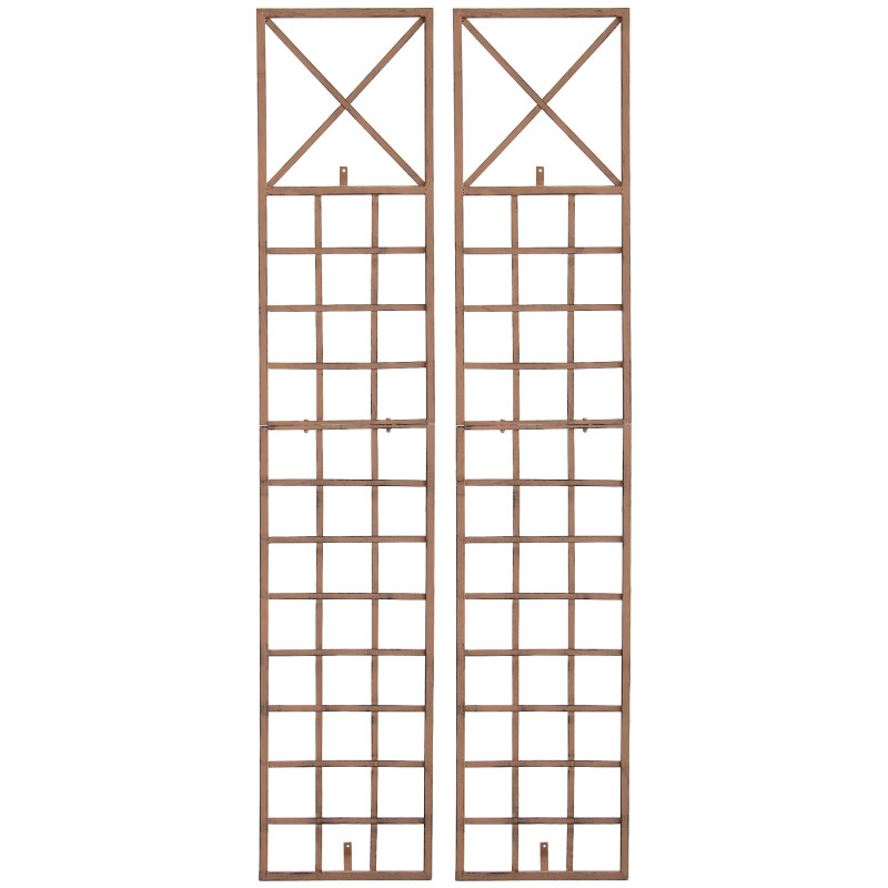 Ensemble de 2 treillis Trigo marron antique