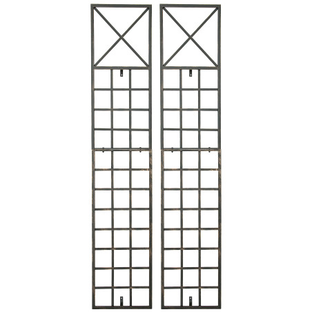 Set de 2 Rejas Trigo para plantas trepadoras Bronce