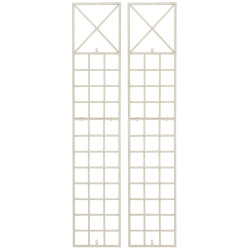 Lot de 2 Trigo treillis antique cr?me