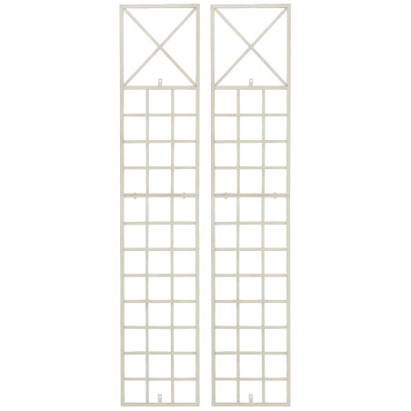 Set de 2 Rejas Trigo para plantas trepadoras Crema antiguo