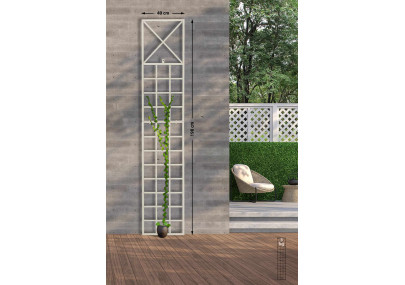 Set de 2 Rejas Trigo para plantas trepadoras Crema antiguo