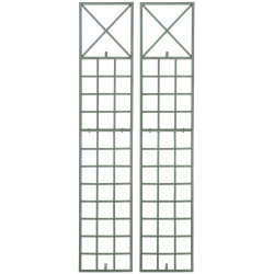 Set de 2 Rejas Trigo para plantas trepadoras Verde antiguo