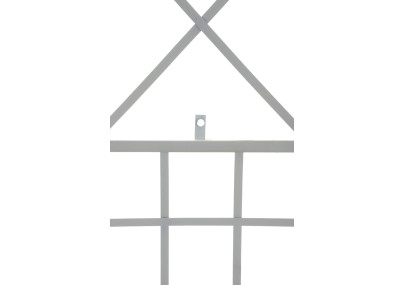 Set de 2 Rejas Trigo para plantas trepadoras Blanco