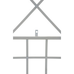 Ensemble de 2 treillis Trigo blancs