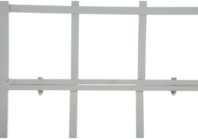 Set de 2 Rejas Trigo para plantas trepadoras Blanco