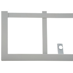 Set de 2 Rejas Trigo para plantas trepadoras Blanco