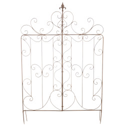 Lot de 2 treillis Mandevilla brun antique