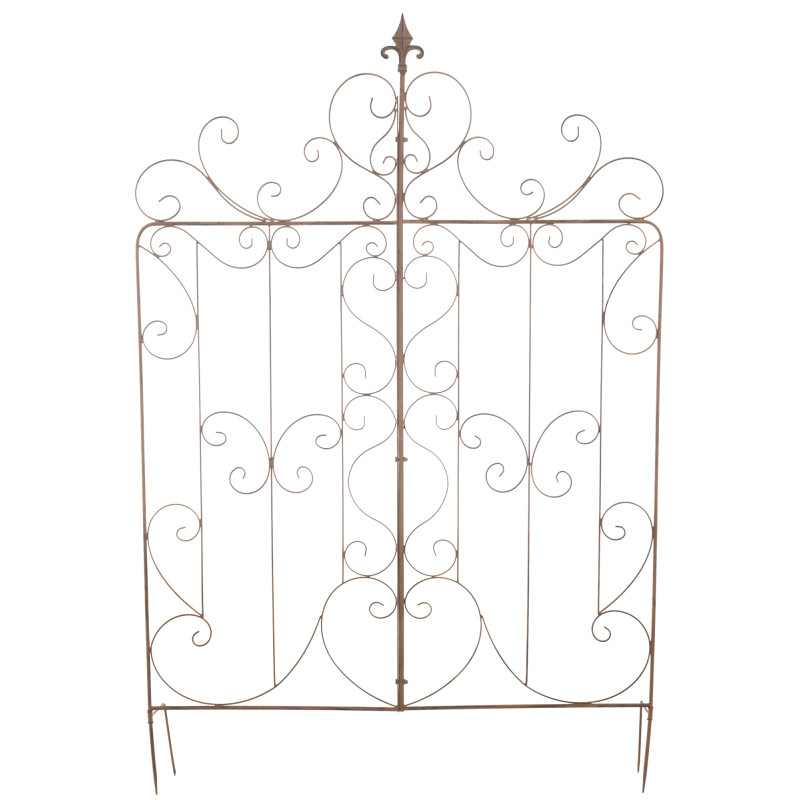 Lot de 2 treillis Mandevilla brun antique