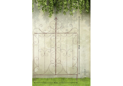 Lot de 2 treillis Mandevilla brun antique