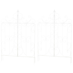 Ensemble de 2 treillis Mandevilla blancs