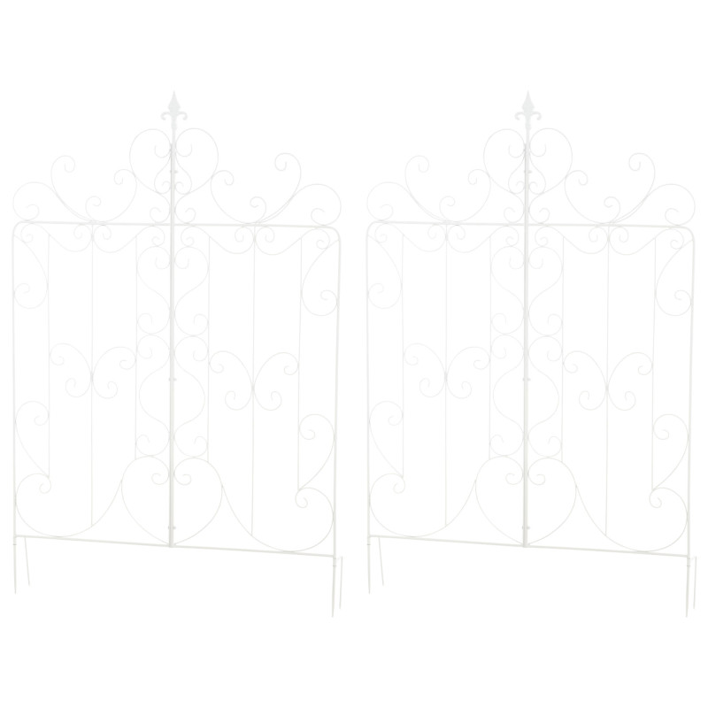 Ensemble de 2 treillis Mandevilla blancs