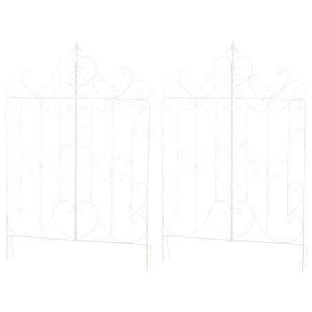 Ensemble de 2 treillis Mandevilla blancs