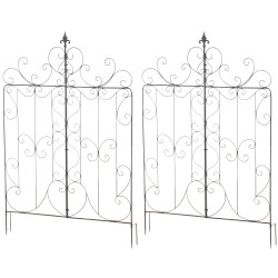 Ensemble de 2 treillis en bronze Mandevilla