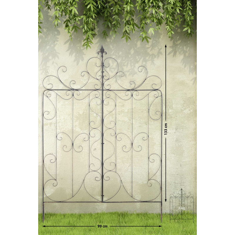 Ensemble de 2 treillis en bronze Mandevilla