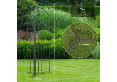 Treillis en bronze Flowton