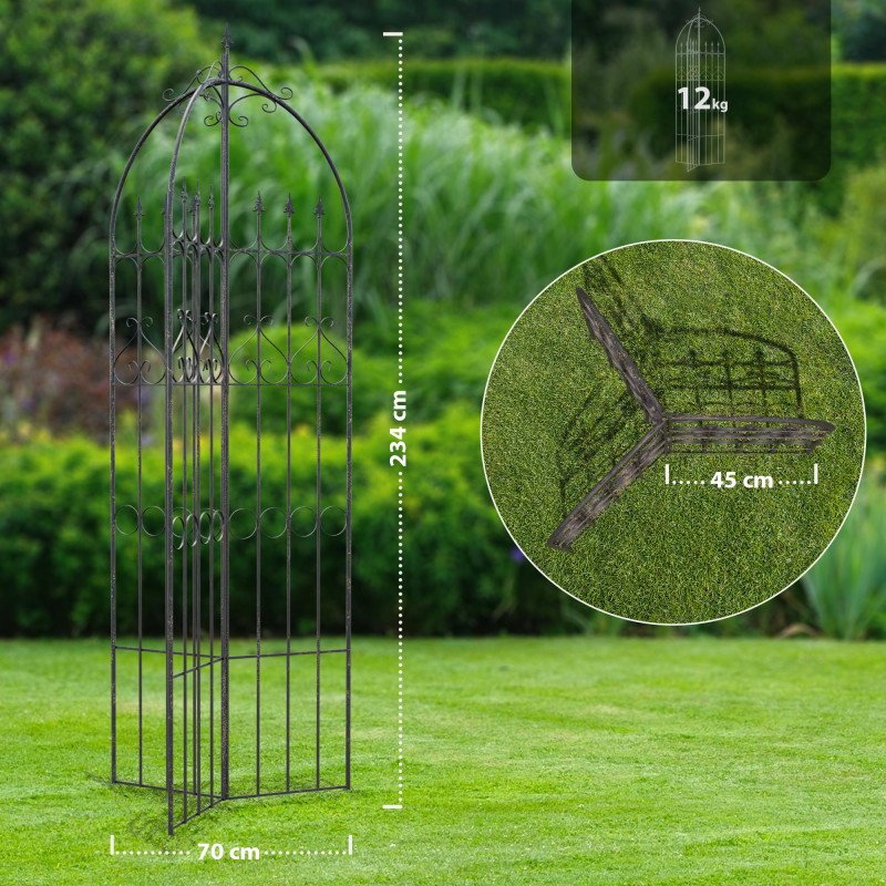 Treillis en bronze Flowton