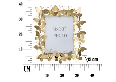Cadre photo Papillon Glam – 35 × 15 × 38 cm (dimensions intérieures : 20 × 25 cm)