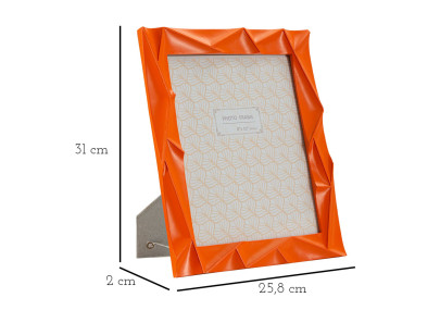 Cadre photo Orange – 25,8 × 2 × 31 cm (format intérieur : 20 × 25 cm)