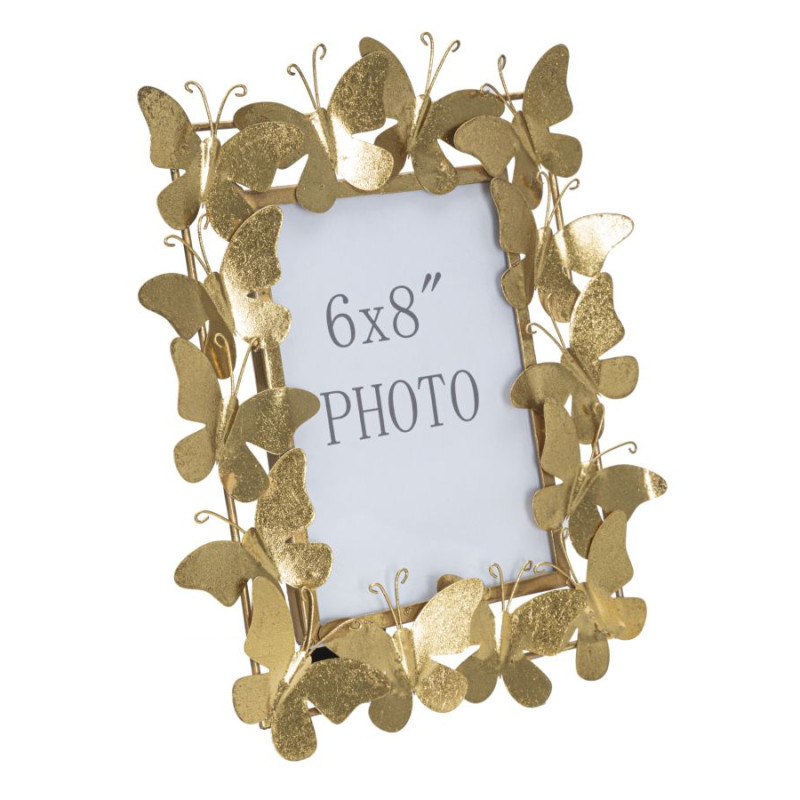 Cadre photo Papillon Glam – 28 × 11,5 × 30,5 cm (dimensions intérieures : 15 × 20 cm)