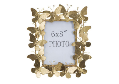 Cadre photo Papillon Glam – 28 × 11,5 × 30,5 cm (dimensions intérieures : 15 × 20 cm)