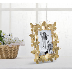 Cadre photo Papillon Glam – 28 × 11,5 × 30,5 cm (dimensions intérieures : 15 × 20 cm)