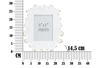 Cadre photo – 25 × 14,5 × 27,7 cm min 2 (dimension intérieure : 12,5 × 17,5 cm)